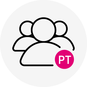 Part-time employee icon